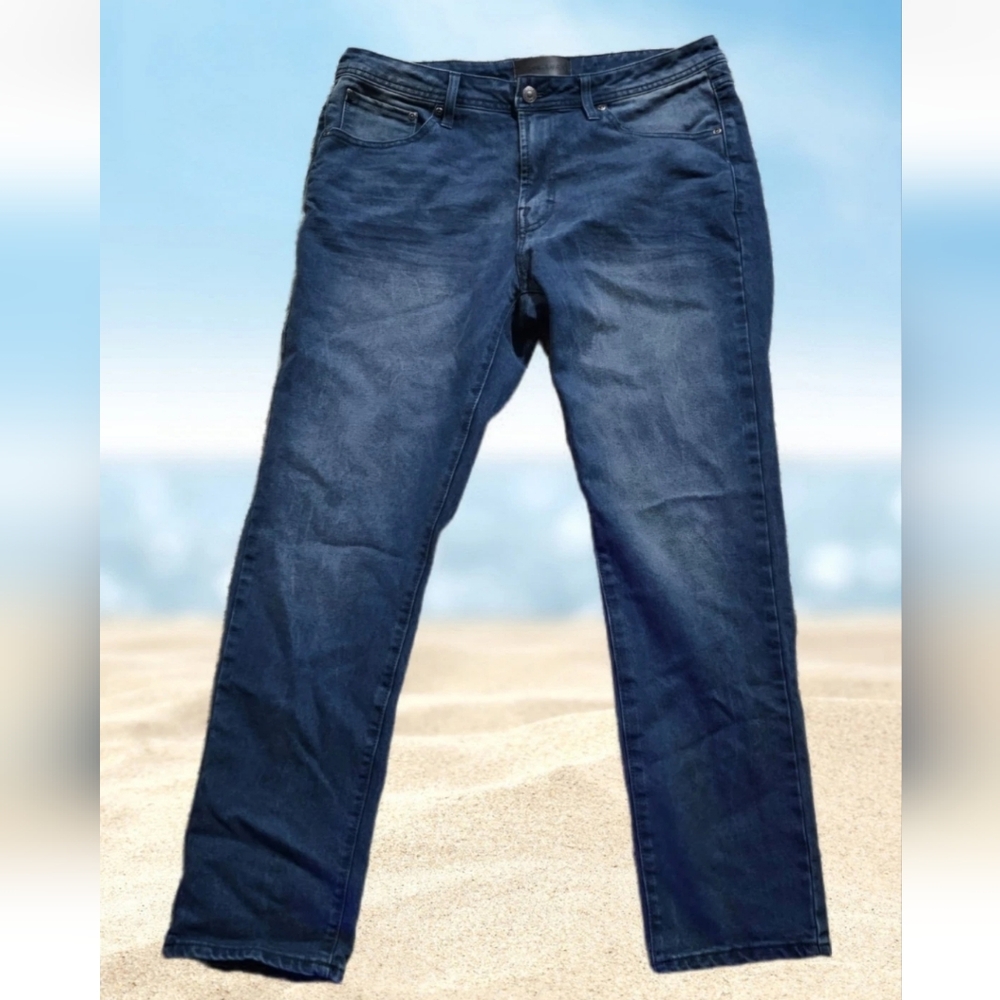 Nickel & Iron Jeans Vintage Y2k Slim Mens 33x27 Blue Straight Preppy Grunge